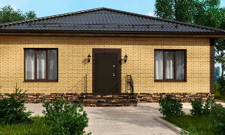 Проекты одноэтажных домов из кирпича | Строй-Кмс - Комсомольск-на-Амуре от 3701 рублей